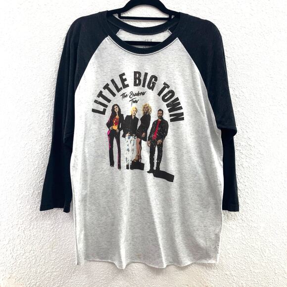 Little Big Town Gray The Breakers Tour Country Music Concert Band Raglan T Shirt - Picture 1 of 6